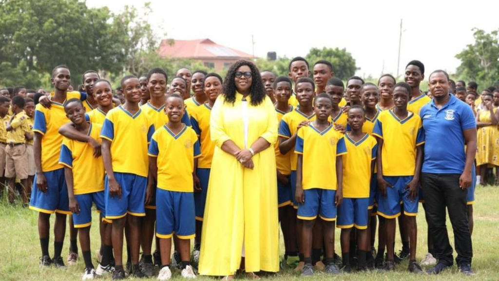 Dr. Betty King with Children